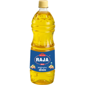 Premium Groundnut Oil Round Bottle: 1L