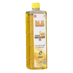Premium Groundnut Oil Square Bottle: 1L
